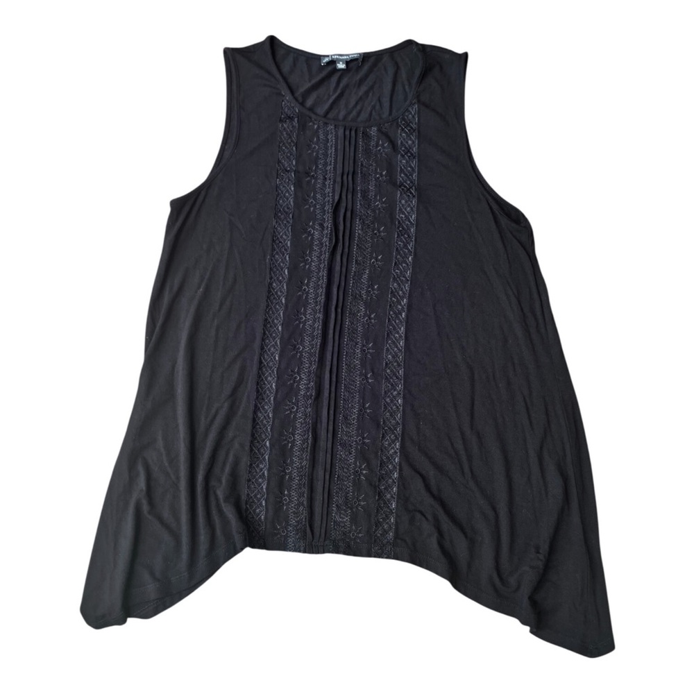 CLEARANCE‎ 5/$15 Adrianna Papell Sleeveless Tank Top Womens Medium Black